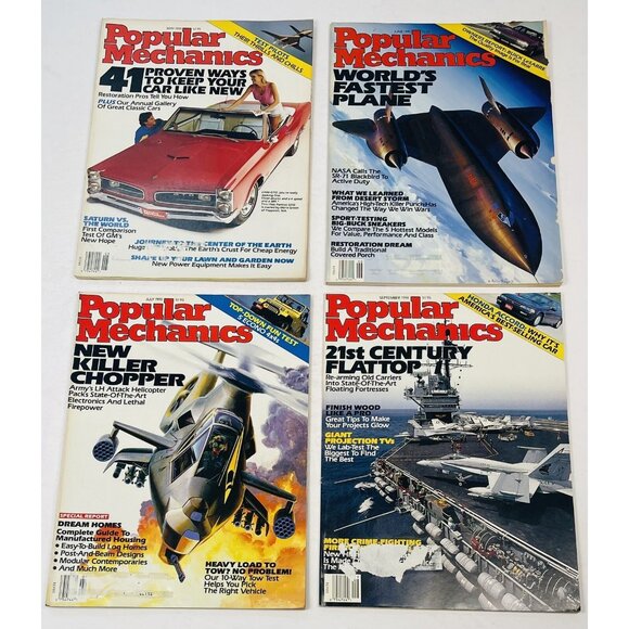 11 Issues 1991 (Missing August) POPULAR MECHANICS Magazine Skycar Killer Chopper - Picture 5 of 8